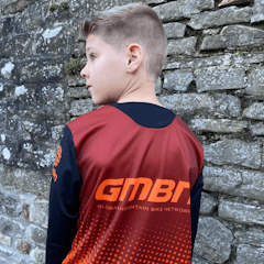 GMBN Youth Descent Jersey Long Sleeve - Gradient Orange