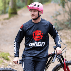 GMBN Team Jersey Long Sleeve - Black & Red